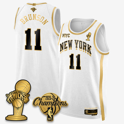 NYK 2026 NBA Champions Gold Edition Vapor Jersey - Stitched