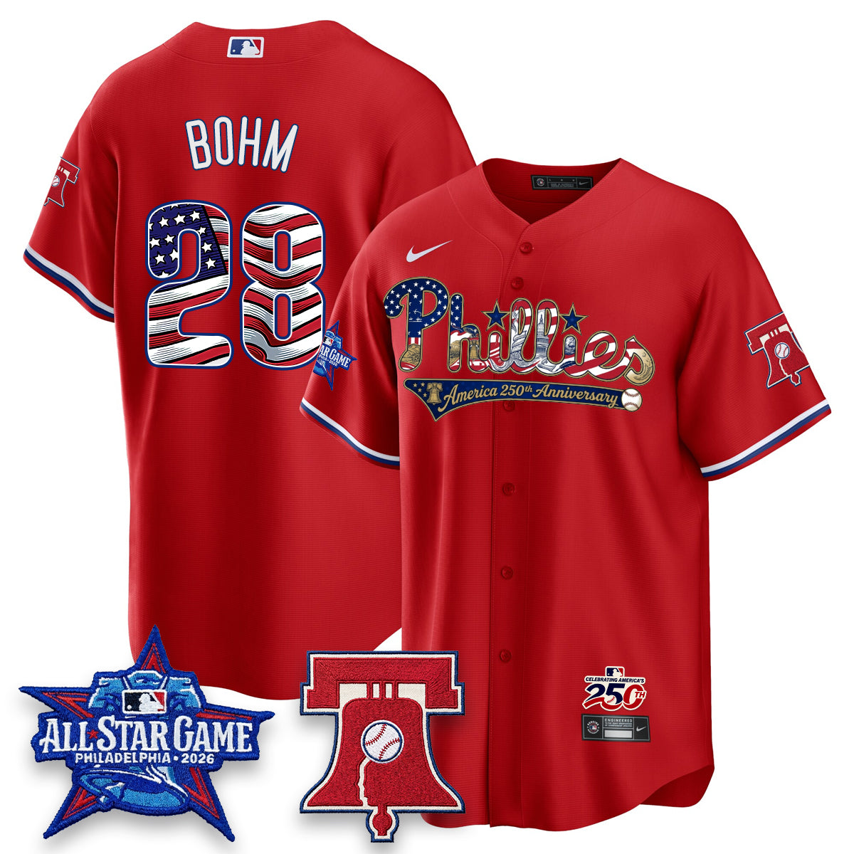 PHI 2026 Independence Day USA Vapor Limited Blue Jersey - Stitched