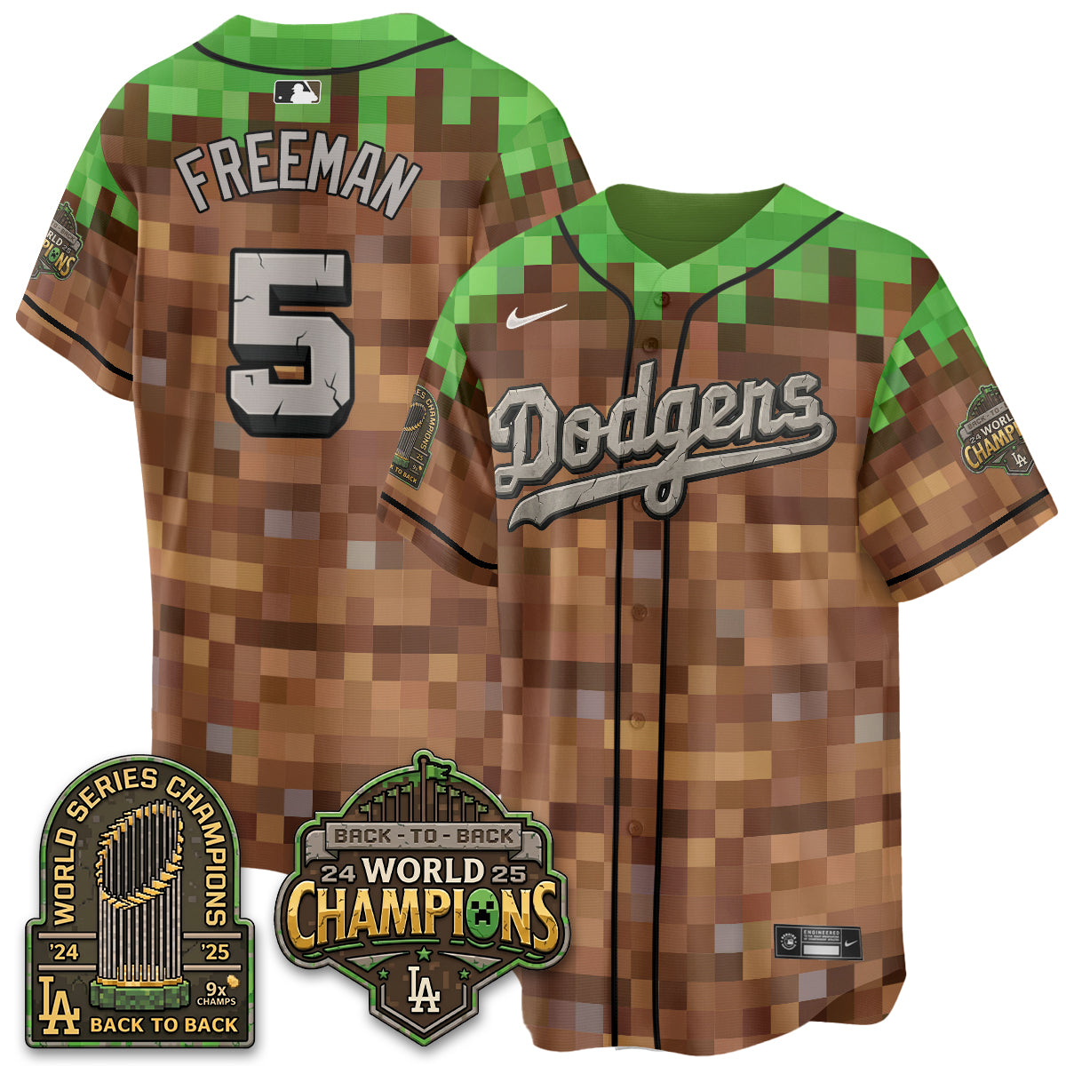 Los Angeles Dodgers x Voxel Game Vapor Jersey - Printed