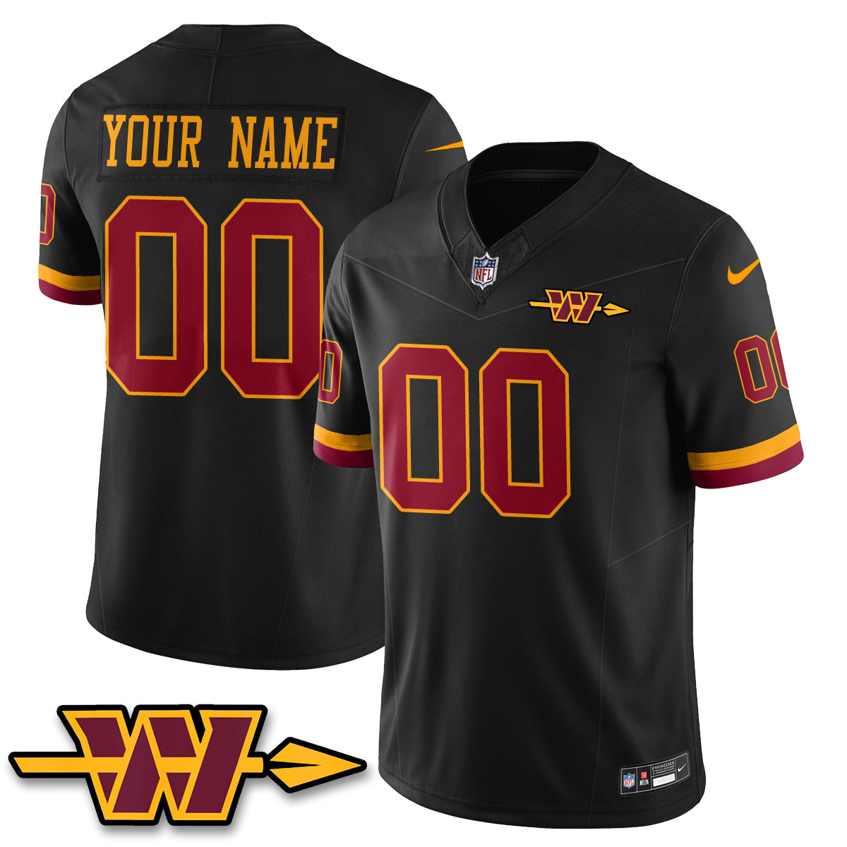 WAS Hail Raiser Vapor Custom Jersey - Stitched