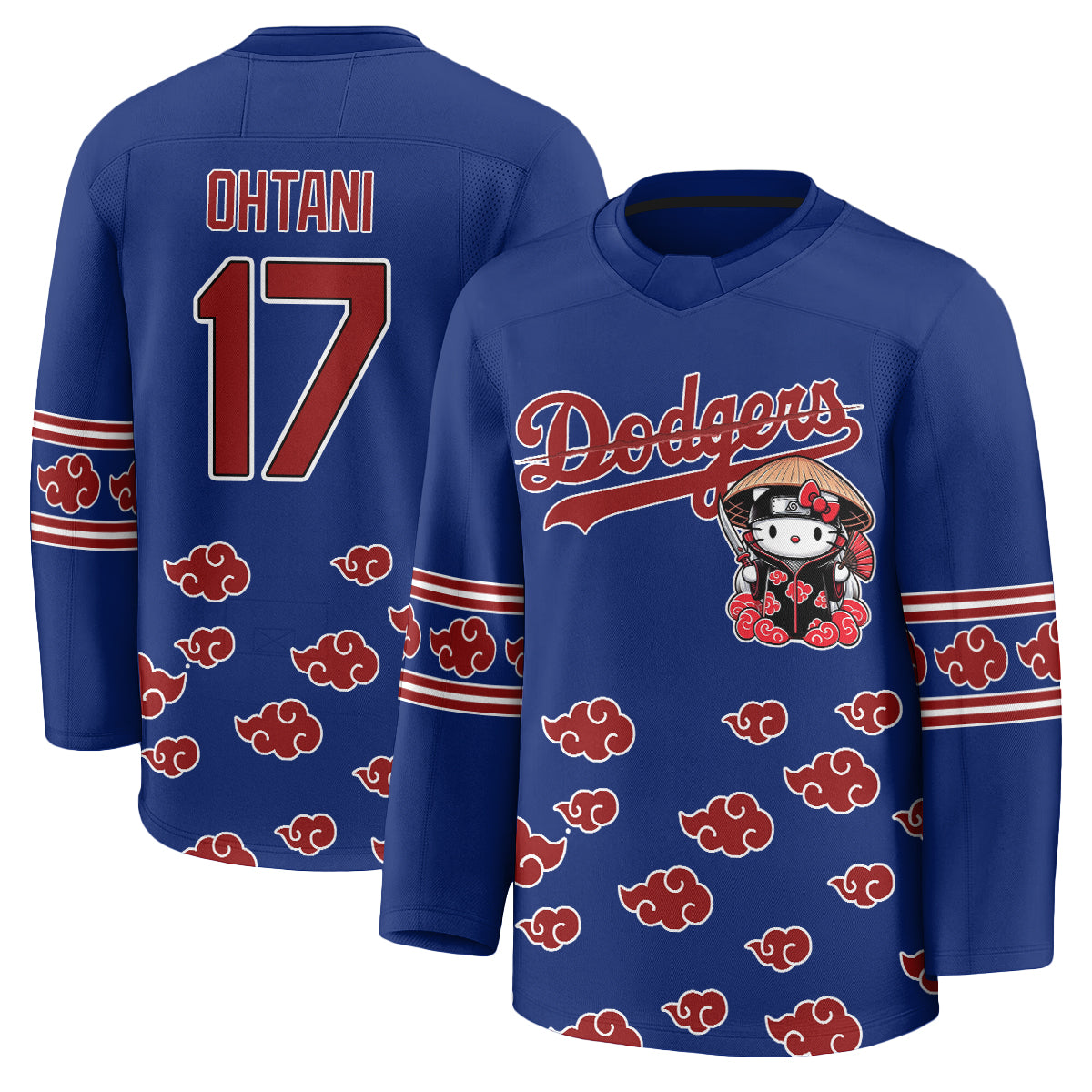 Los Angeles Dodgers Akatsuki Edition Vapor Hockey Jersey - Stitched