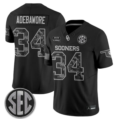 OU 2026 Salute to Service Vapor Jersey - Stitched