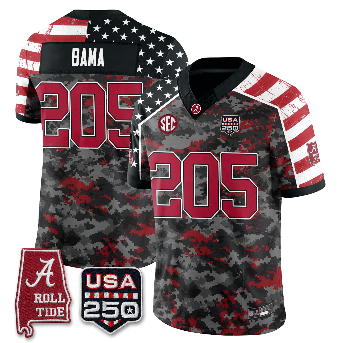 BAMA Camouflage Edition 2026 Vapor Limited Jersey - Stitched