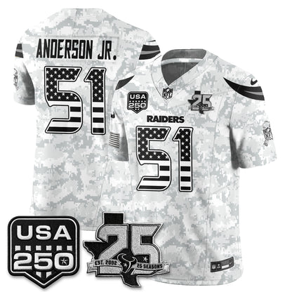 Houston Texans 2026 Salute to Service Edition Vapor Jersey - Stitched