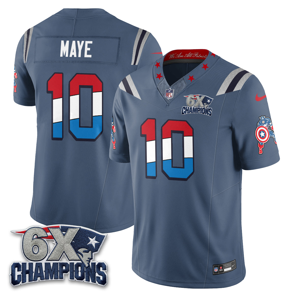 NE x Vibranium Shield Edition Vapor Jersey V2 - Stitched