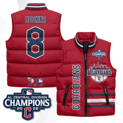 CLE Believeland Puffer Vest - Printed