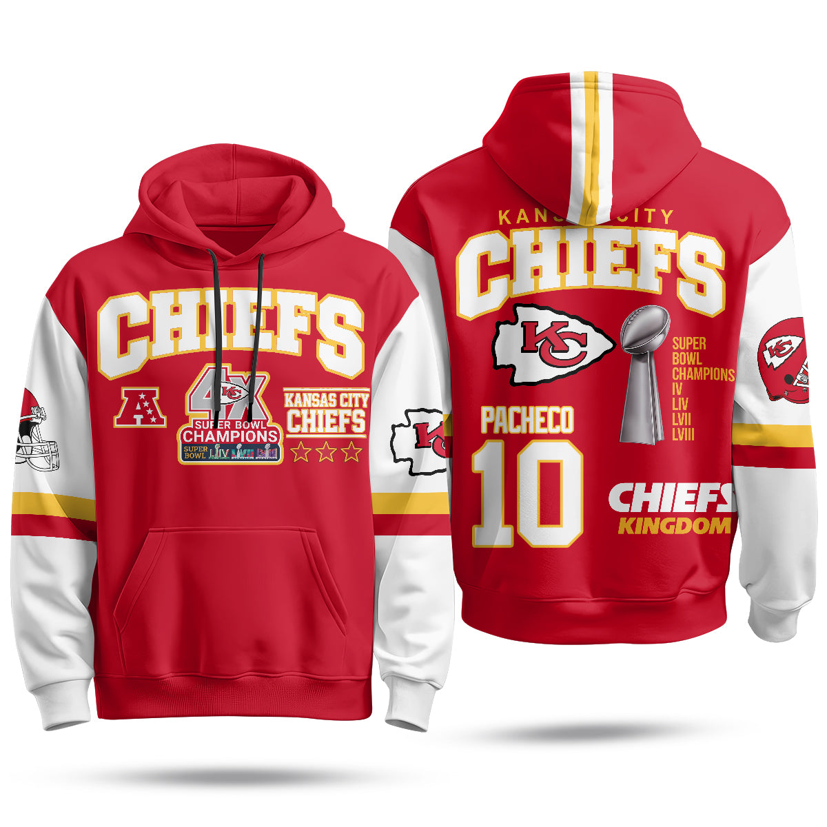 KC 4X Champs Gold Edition Fleece Hoodie - Printed