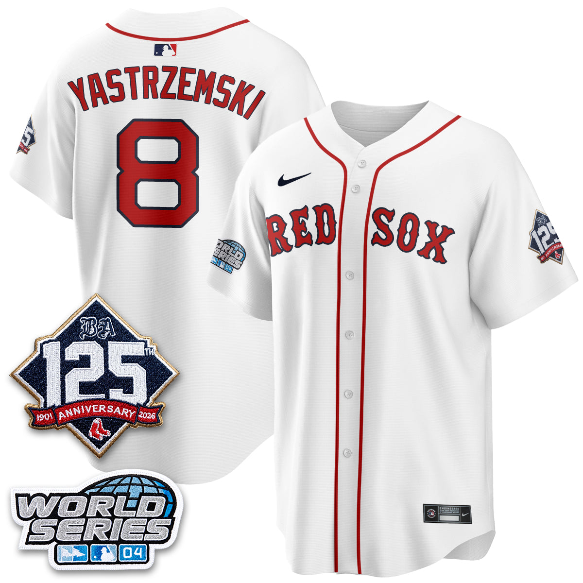 Boston Red Sox Throwback 2004 Vapor Jersey - Stitched