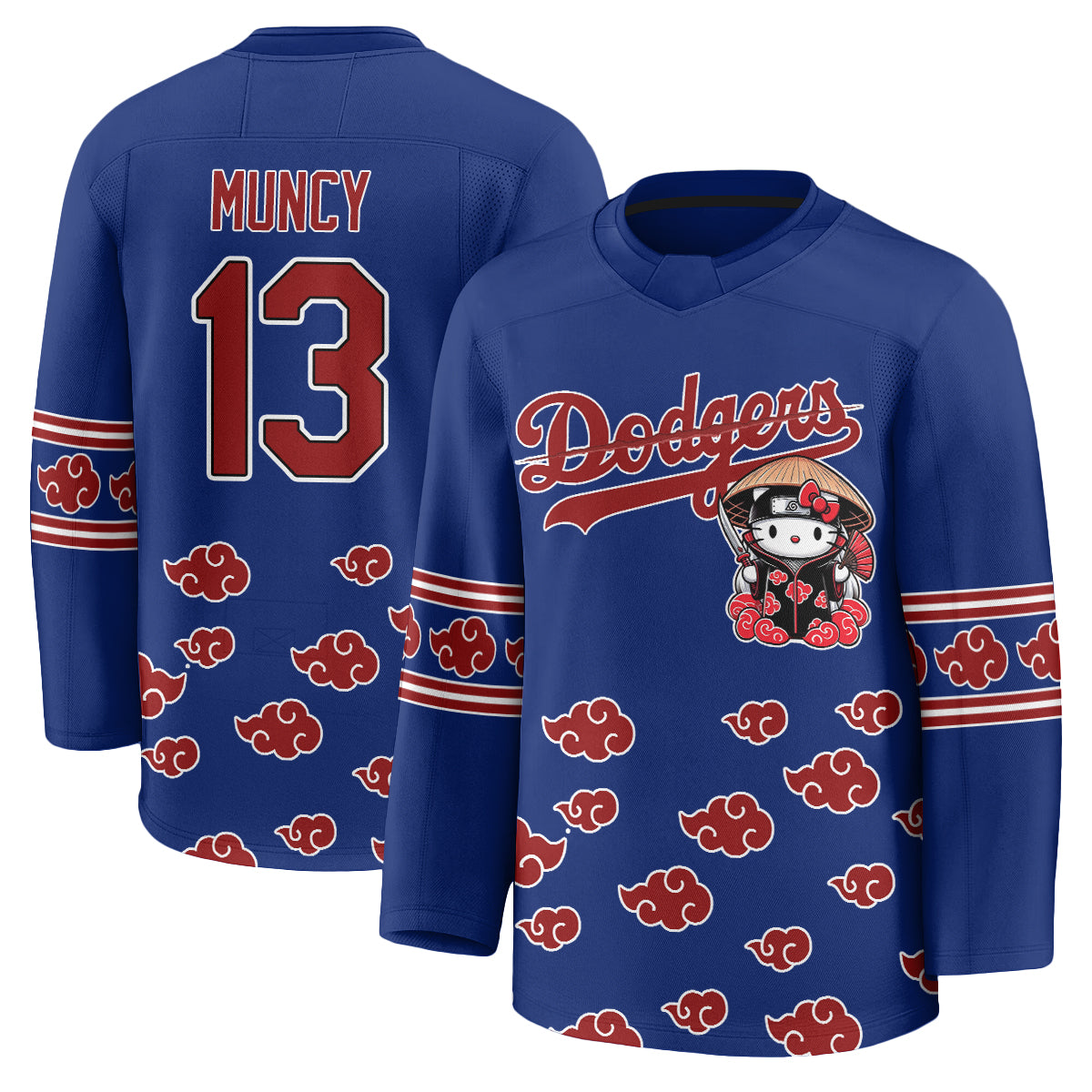Los Angeles Dodgers Akatsuki Edition Vapor Hockey Jersey - Stitched