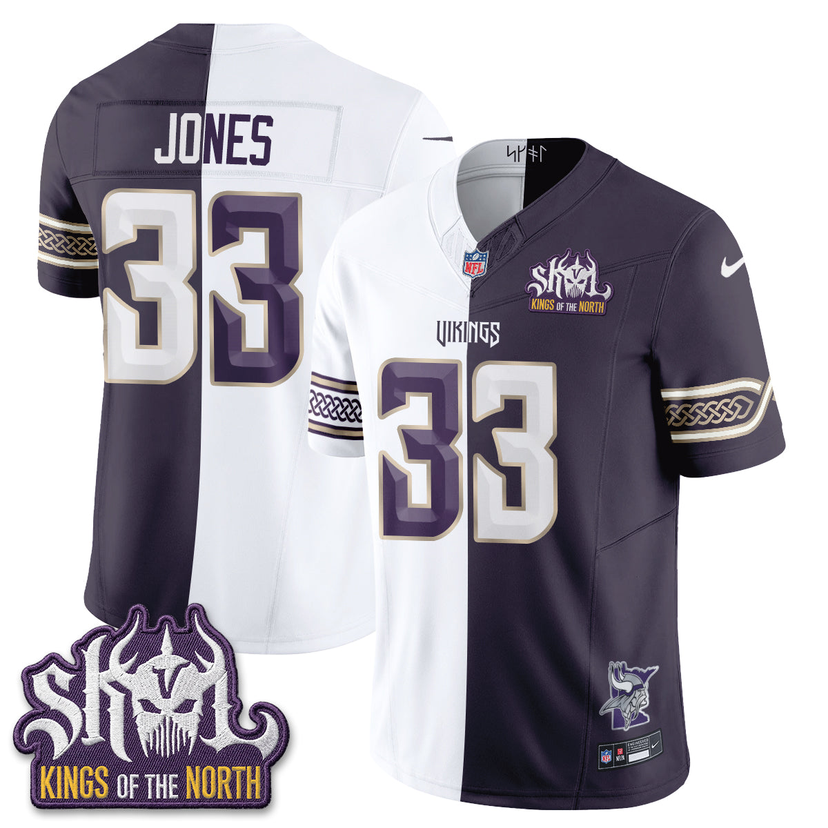 MIN 2026 Rivalries Split V2 Vapor Jersey - Stitched