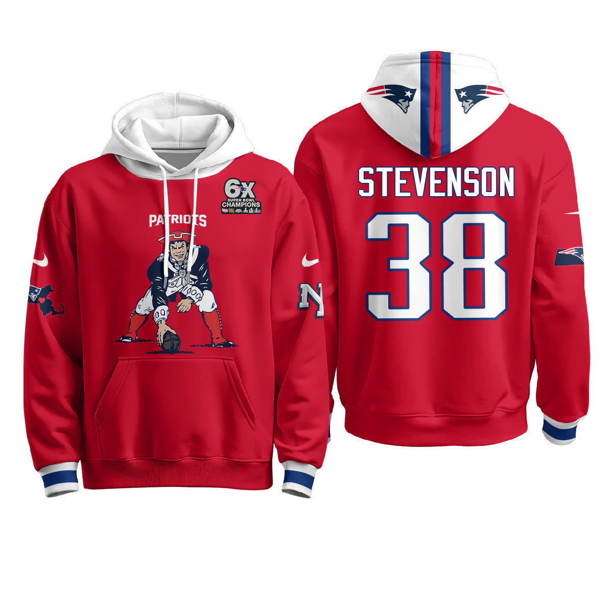 NE Minuteman Edition Fleece Hoodie - Printed