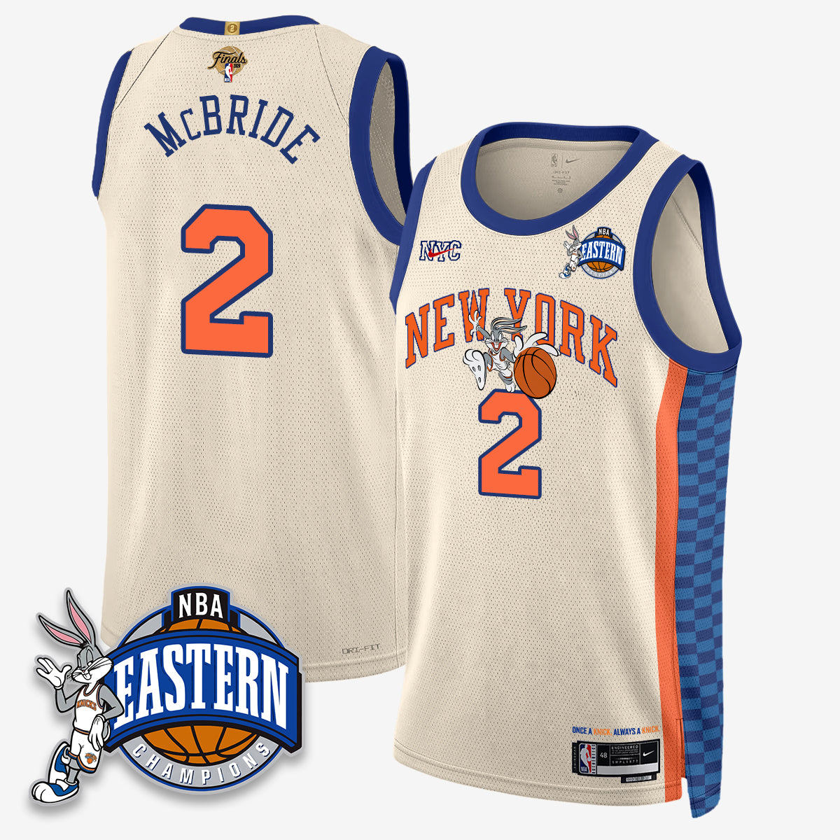 New York Knicks 2026 NBA Finals x Bunny Vapor Jersey - Stitched