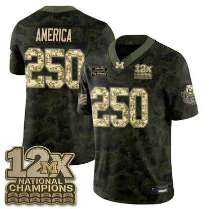 MICH 2026 Salute to Service Vapor Jersey - Stitched