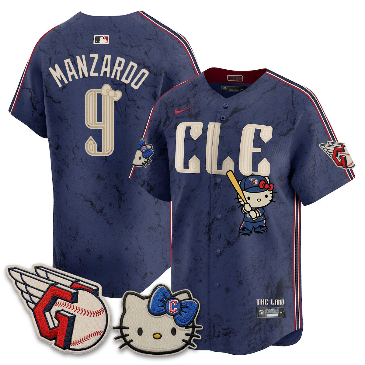 Cleveland Guardians x Meow KT Vapor Jersey - Stitched