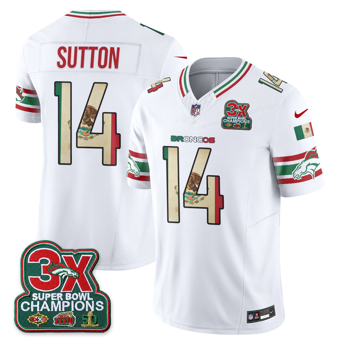 DEN Mexico Edition Vapor Jersey - Stitched