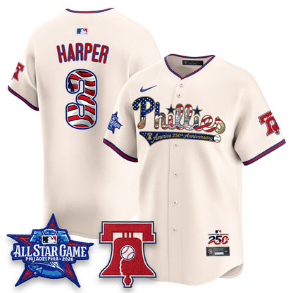 PHI 2026 Independence Day USA Vapor Limited Blue Jersey - Stitched