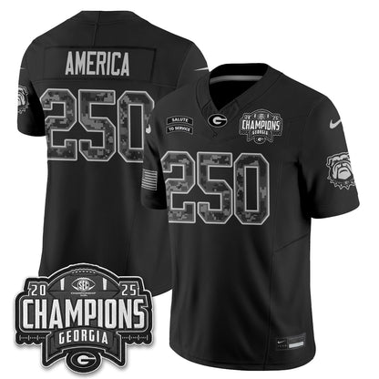 UGA 2026 Salute to Service Vapor Jersey - Stitched