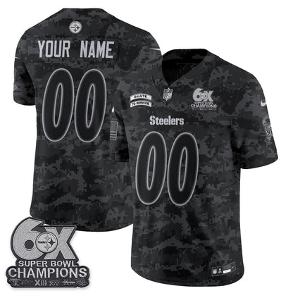 Pittsburgh Steelers 2026 Salute to Service Edition Vapor Custom Jersey V3- Stitched