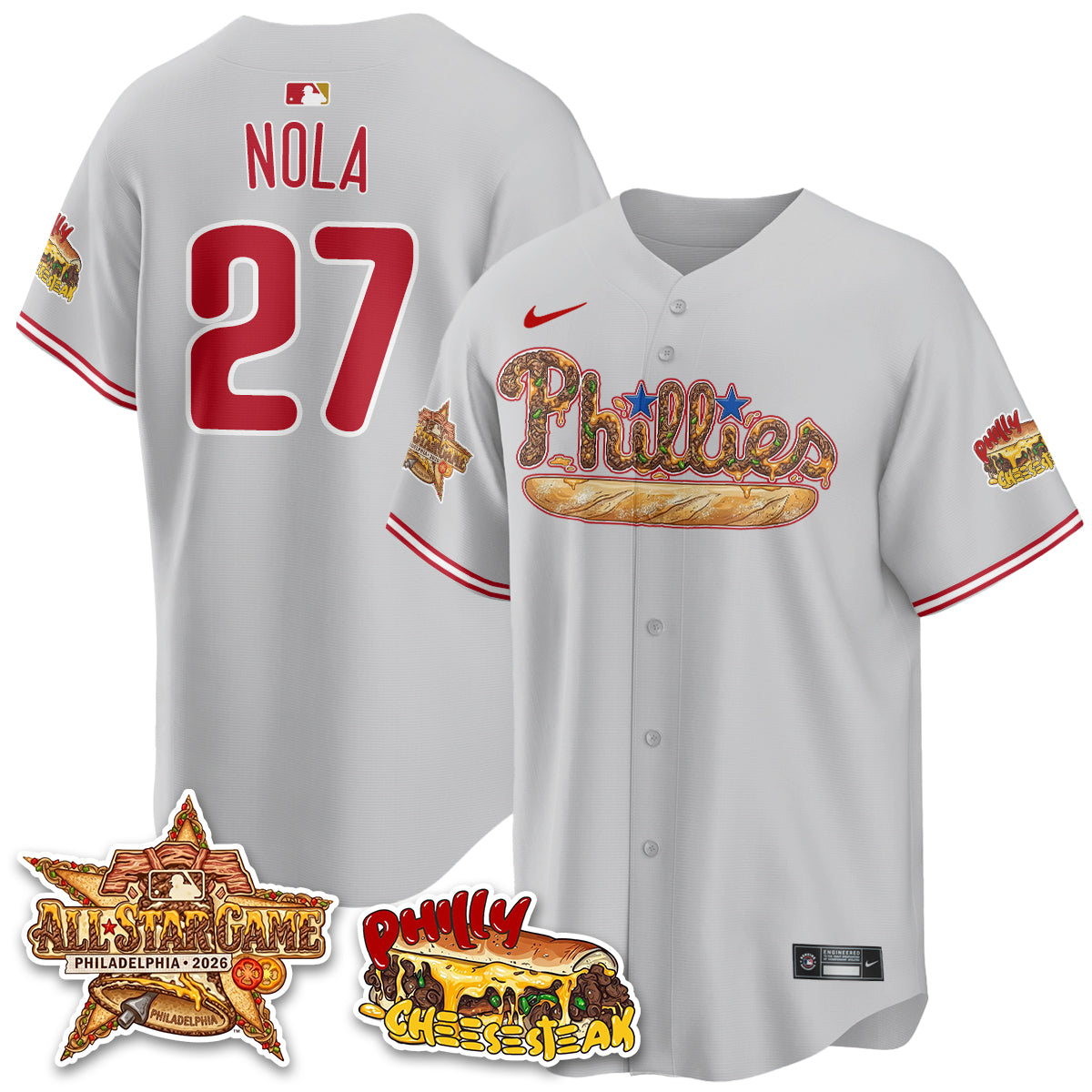 Philadelphia Phillies Cheesesteak Edition Vapor Limited Jersey - Stitched
