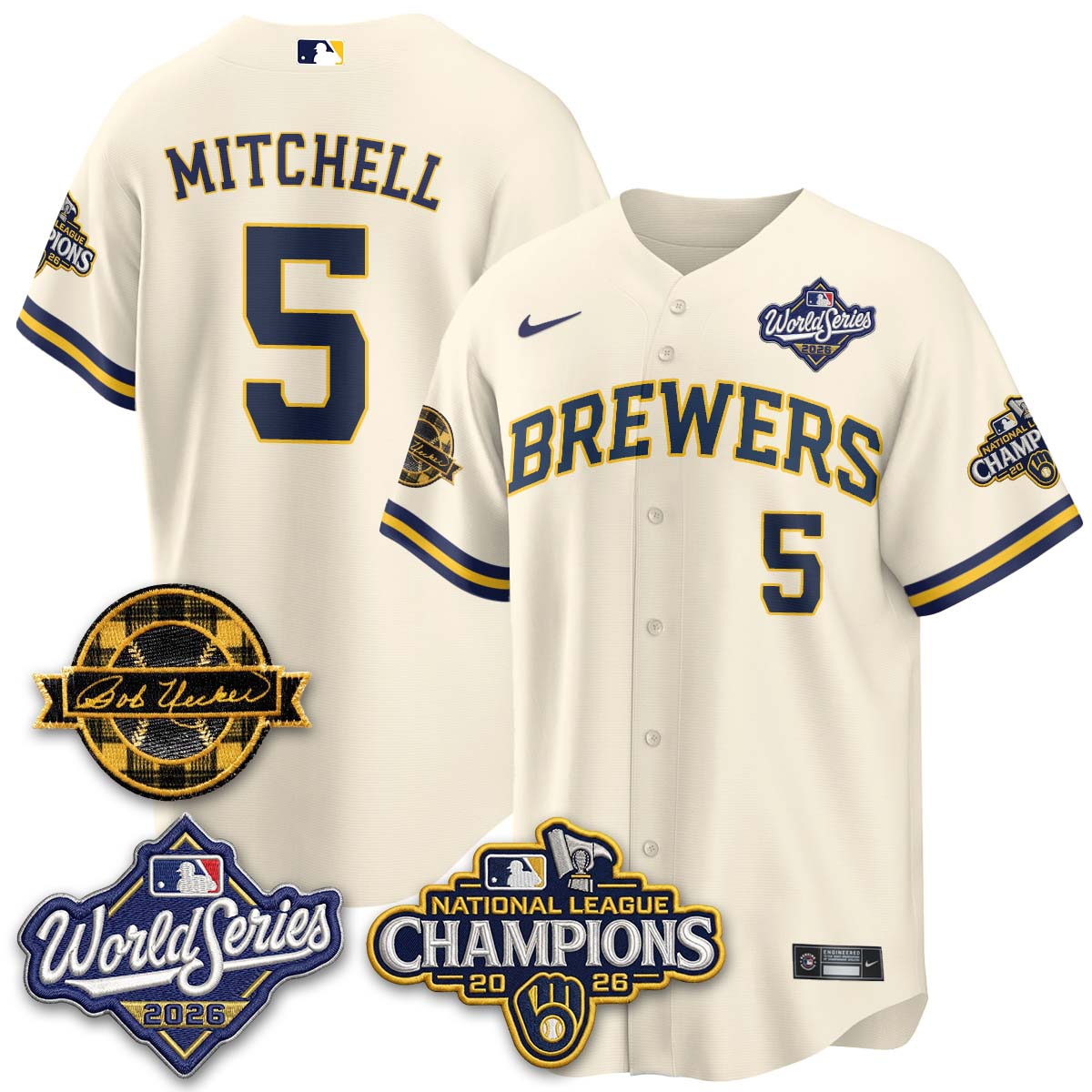 MIL 2026 NL Champions - Uecker Patch Navy Limited Edition - Stitched N1