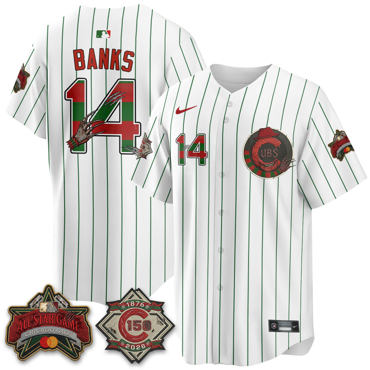 CHC A Nightmare on Wrigley Field Edition Vapor Jersey - Stitched