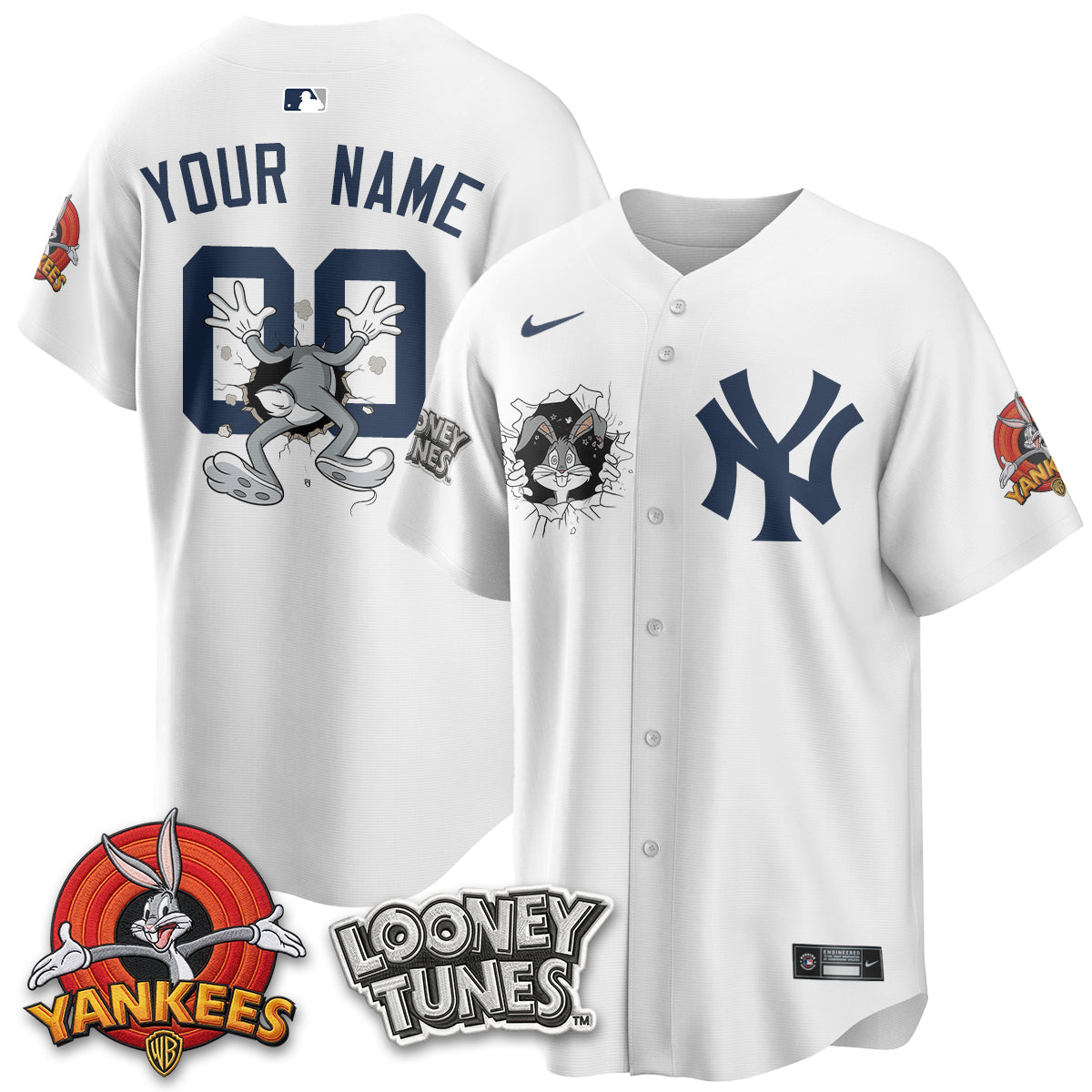 New York Yankees x Bunny Vapor Limited Custom Jersey V3- Printed