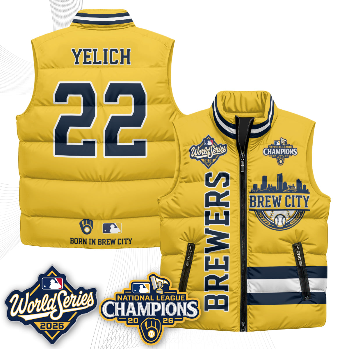 MIL 2026 NL Champions Puffer Vest - Printed
