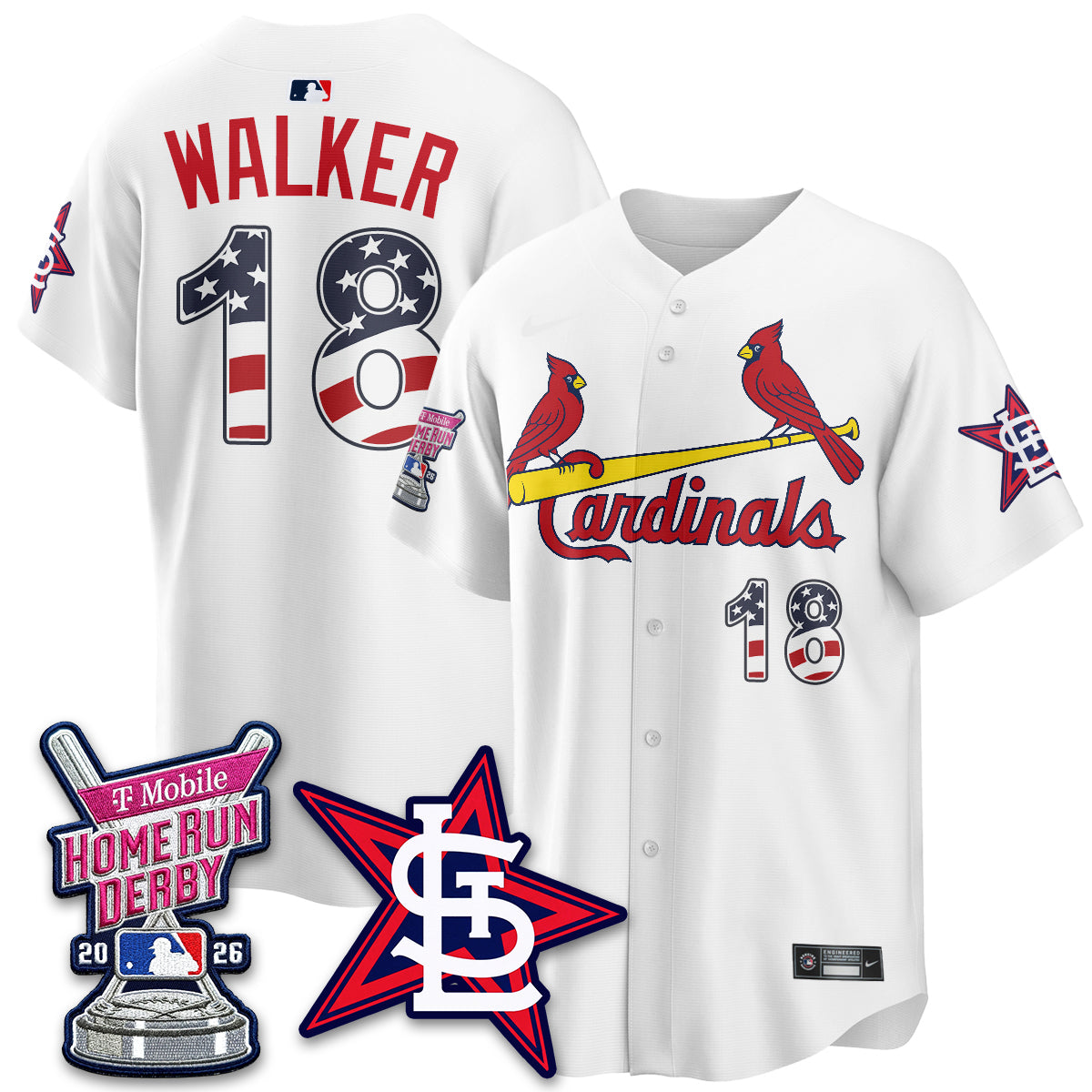 St. Louis Cardinals 2026 Home Run Derby Champion Jersey - All Stitched