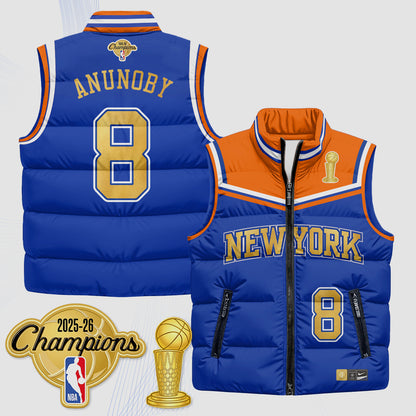 NYK Champions Night Puffer Vest - Printed