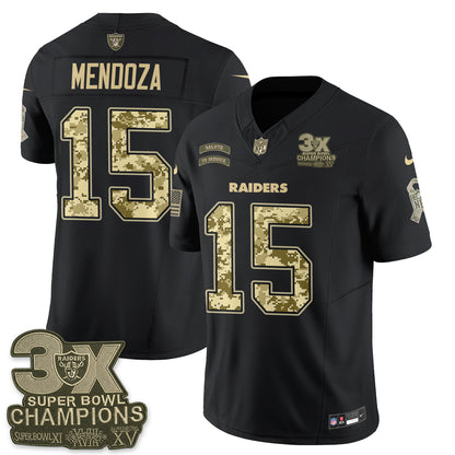 Las Vegas Raiders 2026 Salute to Service V2 Vapor Jersey - Stitched