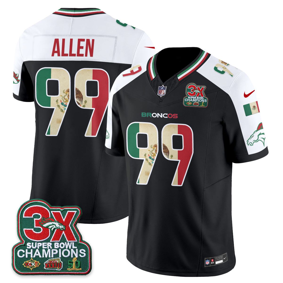 DEN Mexico Edition Vapor Jersey - Stitched