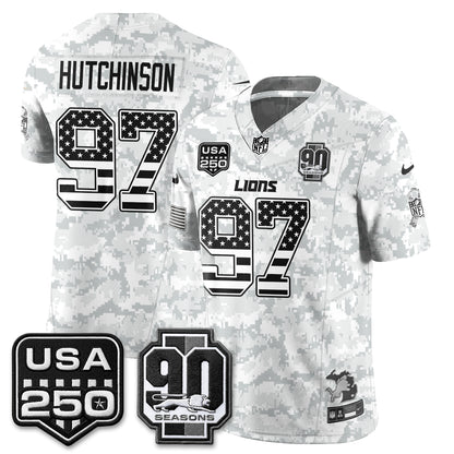 Detroit Lions 2026 Salute to Service Vapor Jersey - Stitched