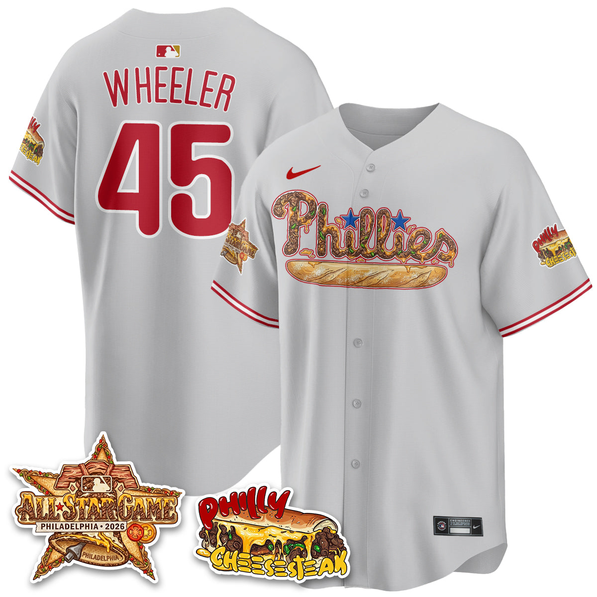 Philadelphia Phillies Cheesesteak Edition Vapor Limited Jersey - Stitched