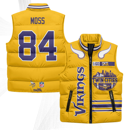 Minnesota Vikings Twin City Puffer Vest - Printed