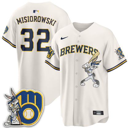 Milwaukee Brewers Bunny Edition Vapor Jersey - Stitched N1