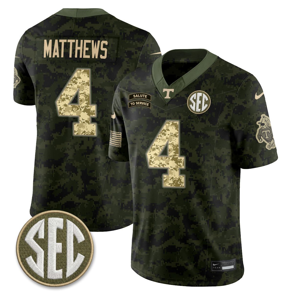 TENN 2026 Salute to Service Vapor Jersey - Stitched