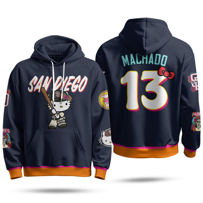SD x Meow KT Fleece Hoodie - Printed