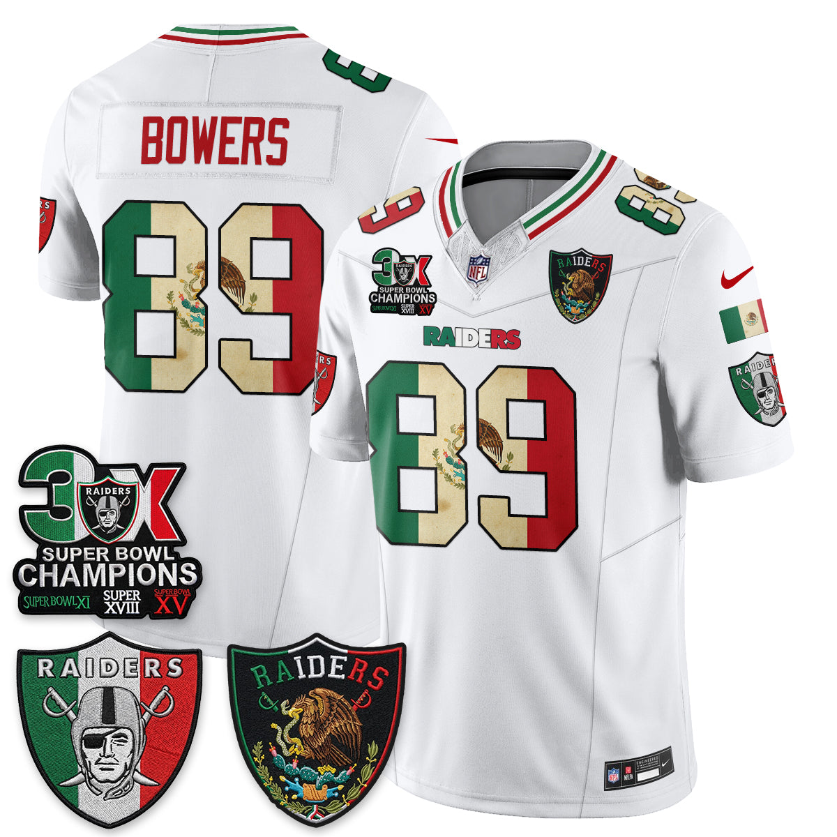 LVR 3X Champs Mexico Edition Vapor Jersey - Stitched