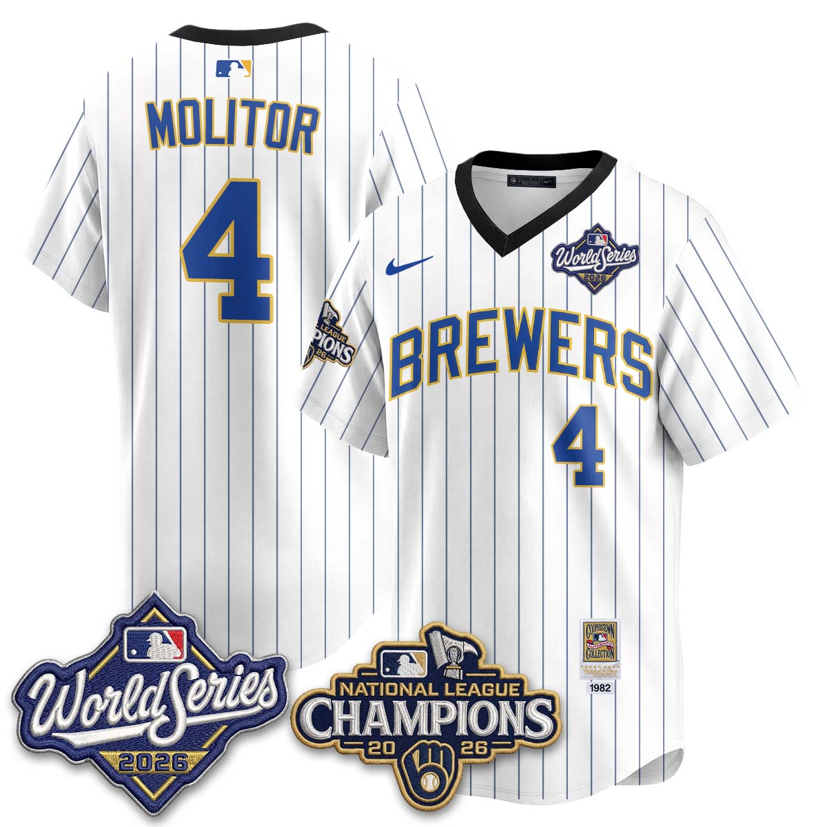 MIL 2026 NL Champions Throwback Jersey - Stitched