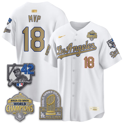 LAD 2026 New Era Gold Collection Vapor Limited Jersey - B2B Champs - All Stitched