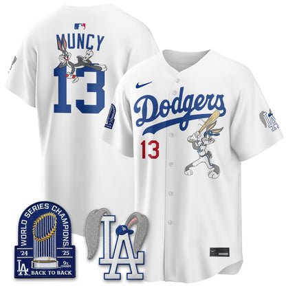 Los Angeles Dodgers Bunny Edition Vapor Jersey - Stitched