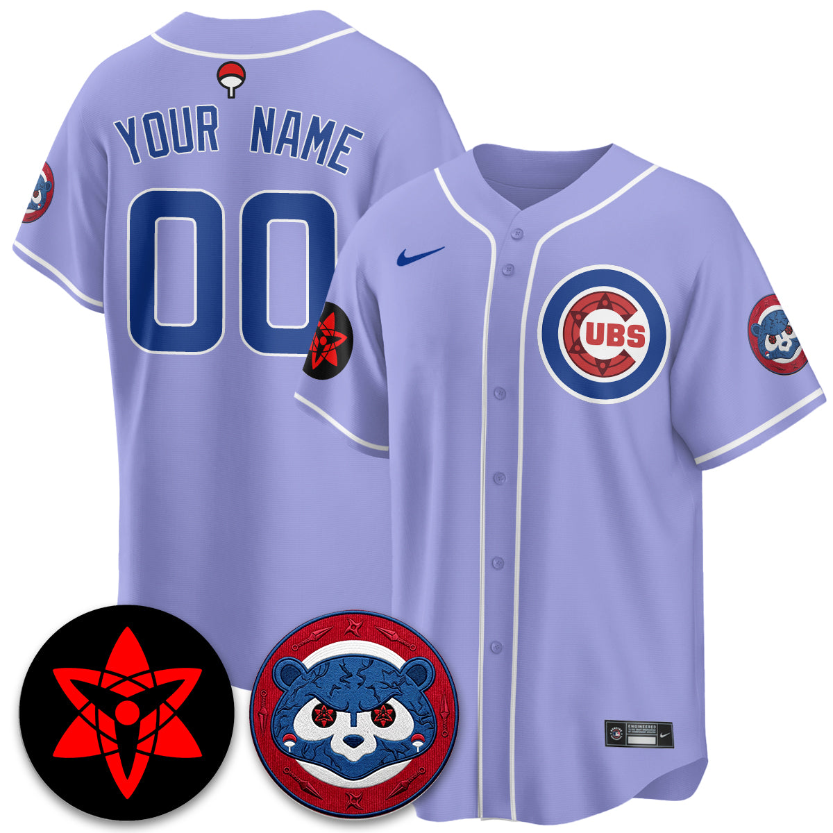 Chicago Cubs Uchiha Sasuke Vapor Limited Custom Jersey - Stitched