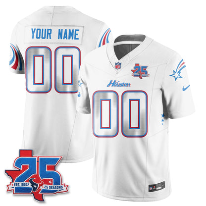 HOU Fan Gear Edition Vapor Custom Jersey (2) - Stitched