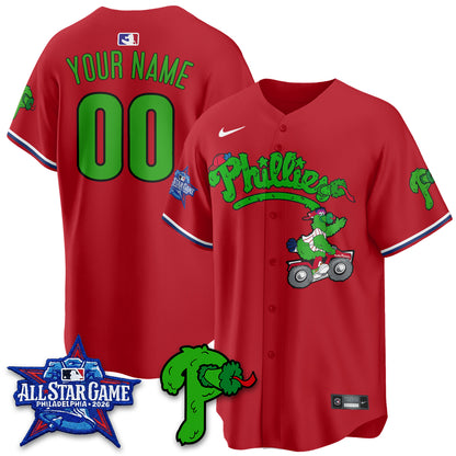 Philadelphia Phillies Phanatic Vapor Limited Custom Jersey V2- Stitched
