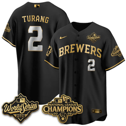 MIL W.S 26 & 2026 NL Champions Navy Jersey - Stitched