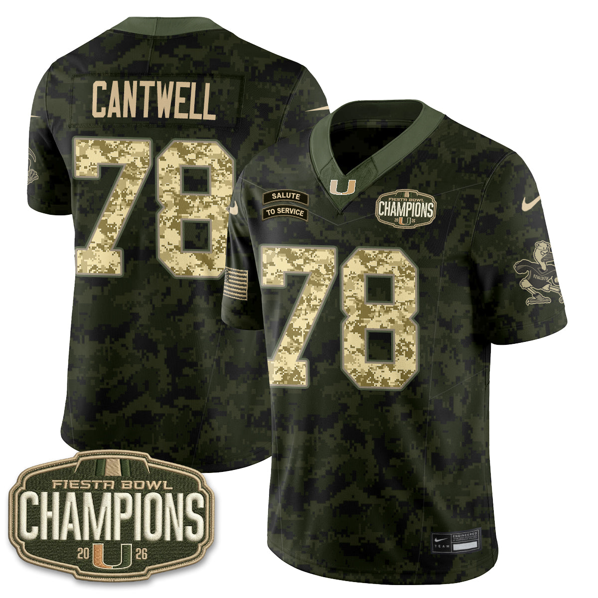MIA 2026 Salute to Service Vapor Jersey - Stitched