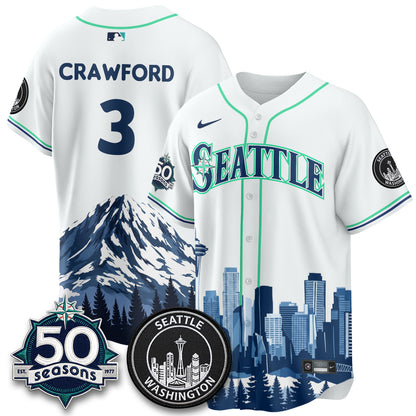 Seattle Mariners City Edition Vapor Jersey - Printed