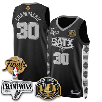 SAS 2026 NBA Western Conference Champions Vapor Jersey V3 - Stitched