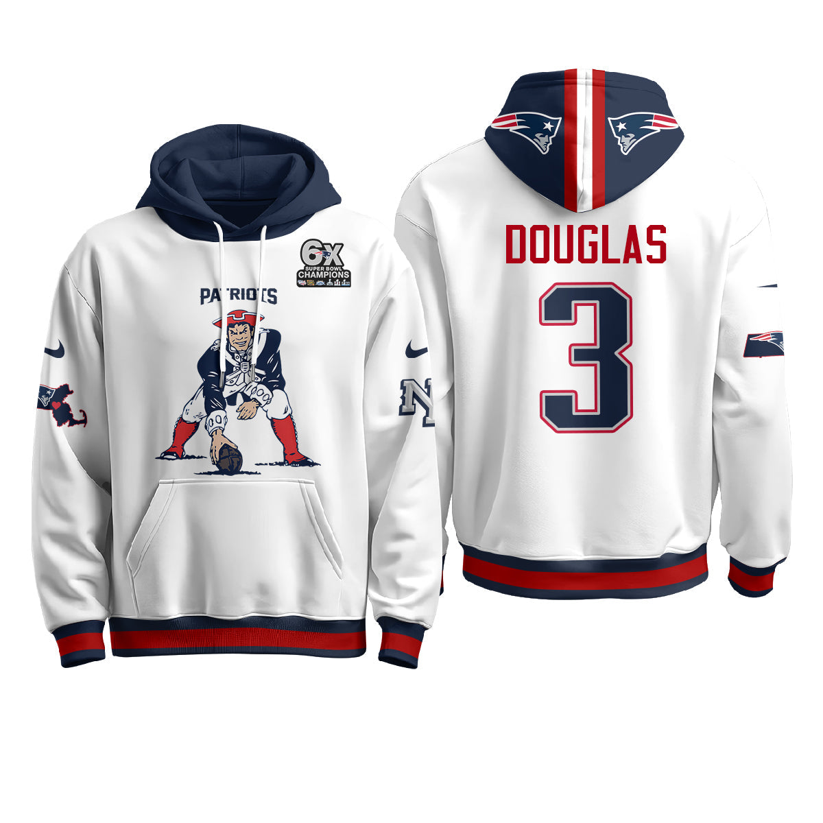 NE Minuteman Edition Fleece Hoodie - Printed