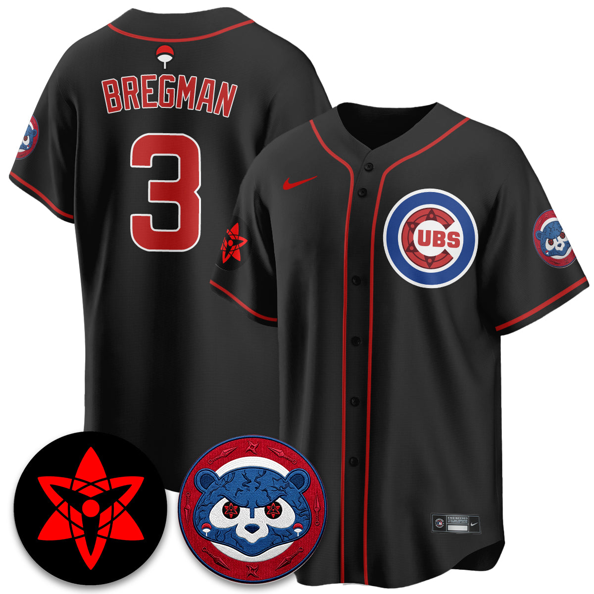 Chicago Cubs Uchiha Sasuke Vapor Limited Jersey - Stitched
